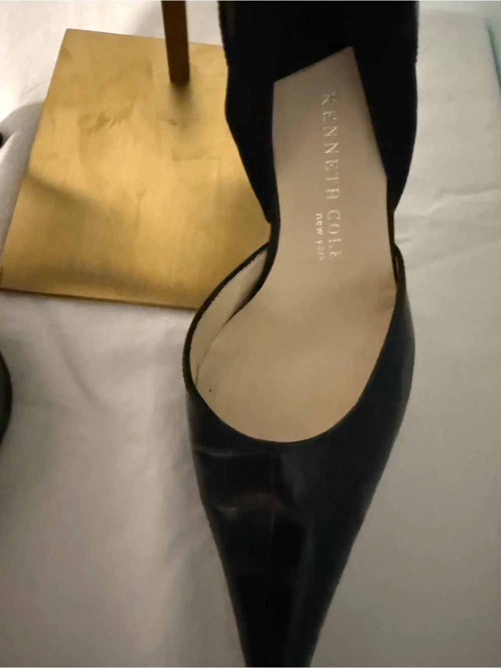 Kenneth Cole Black Pointed Lace-Up Women’s Pumps! - Picture 5 of 11